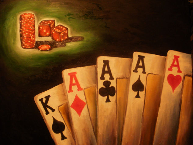 POKER Oil Canvas Others