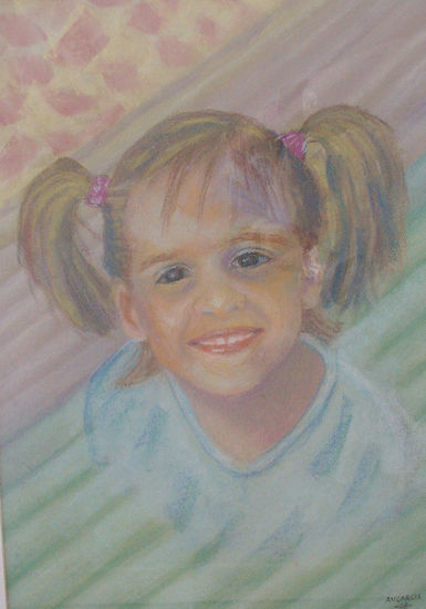 Retrato Pastel Paper Portrait