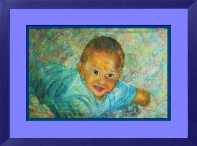 Retrato Pastel Paper Portrait