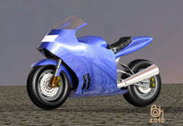 Motocicleta en 3d