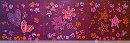 Corazones, flores y...