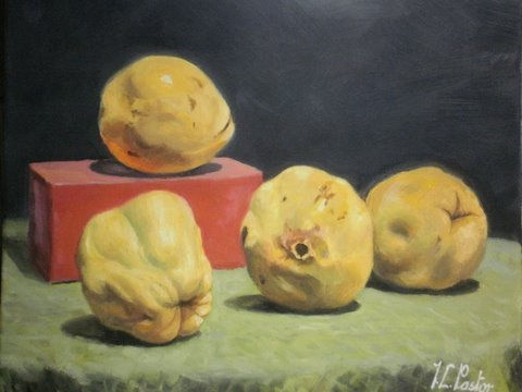 Membrillos Oil Canvas Still Life Paintings