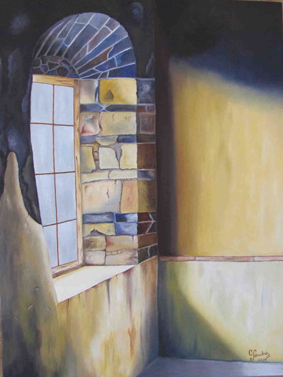 VENTANA EN ZINTZUNTZAN. Oil Canvas Others