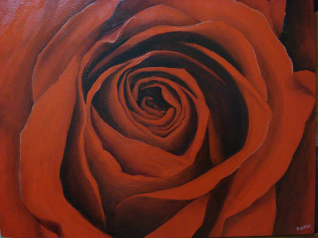 La rosa Oil Canvas Floral Painting