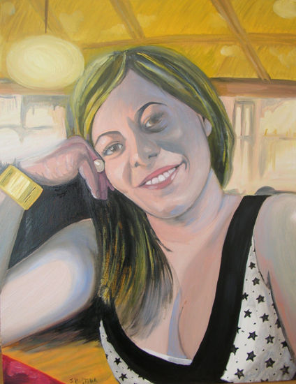 Alicia Oil Canvas Portrait