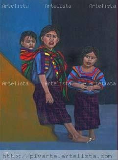 Niños mayas en las...