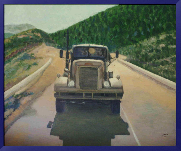 El diablo en la carretera Acrylic Panel Landscaping