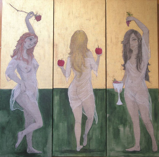 las tres gracias Acrylic Canvas Figure Painting