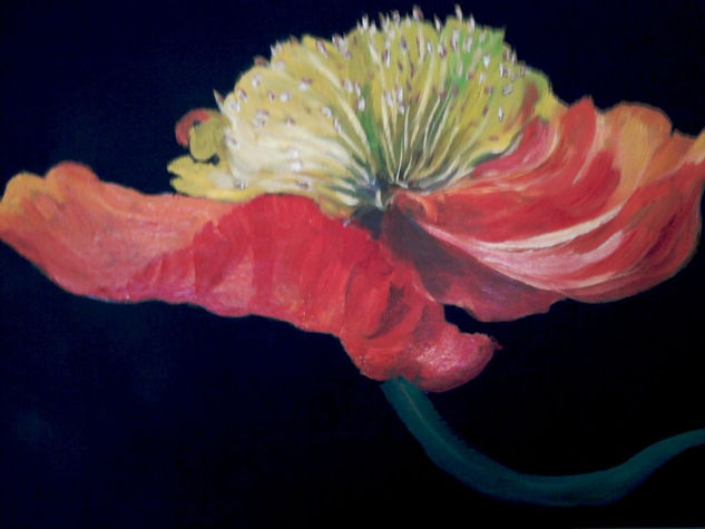 Flor Oil Textile Floral Painting