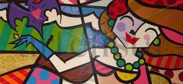 pop arte estilo brito Oil Canvas Others