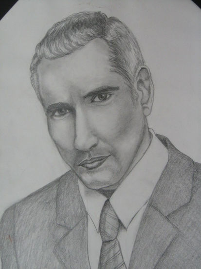 Miguel Varoni (c) Lápiz (Negro) Cartulina Retrato