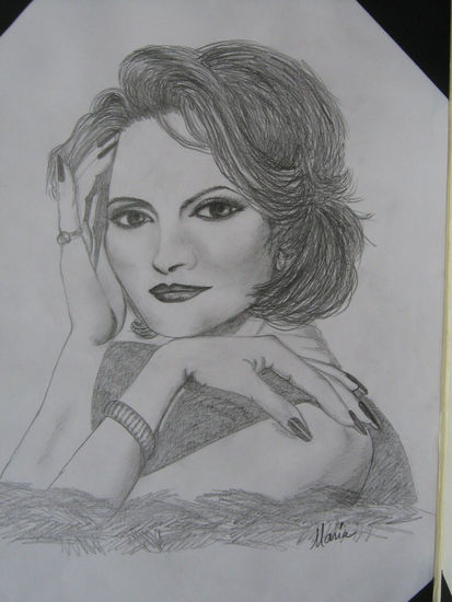 Rocio Durcal  (c) Pencil (Black) Card Portrait