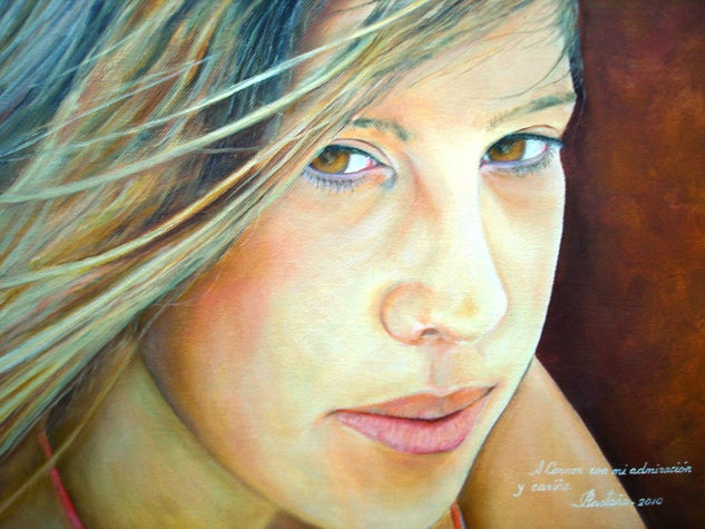 Carmen. Oil Canvas Portrait