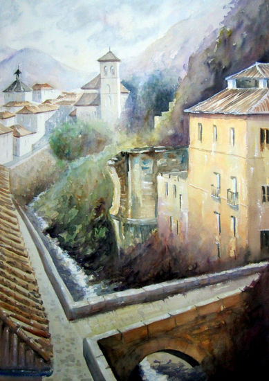 Otra vision del Darro Watercolour Paper Landscaping