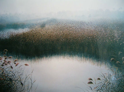 Amanecer con laguna
