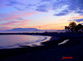 Málaga El Palo playa anochece