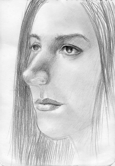 Estudio de Rostro Femenino Graphite