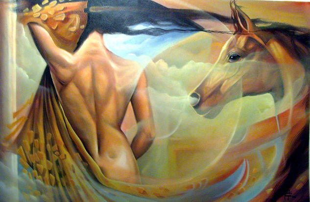 fuerza y belleza Oil Canvas