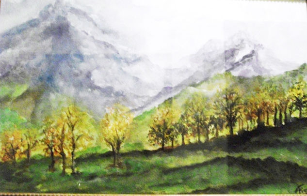 ENTRE SOL Y NIEVE Watercolour Paper Landscaping