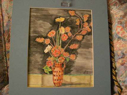 Jarron con  amapolas