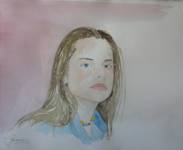 Claudia Oil Canvas Portrait