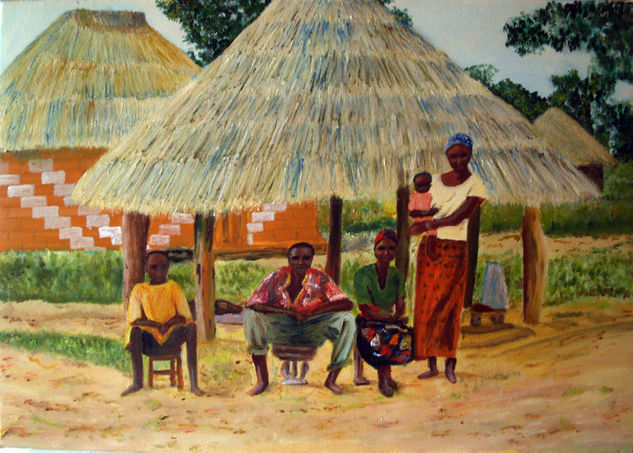 D11 La familia (2010) Oil Canvas Figure Painting