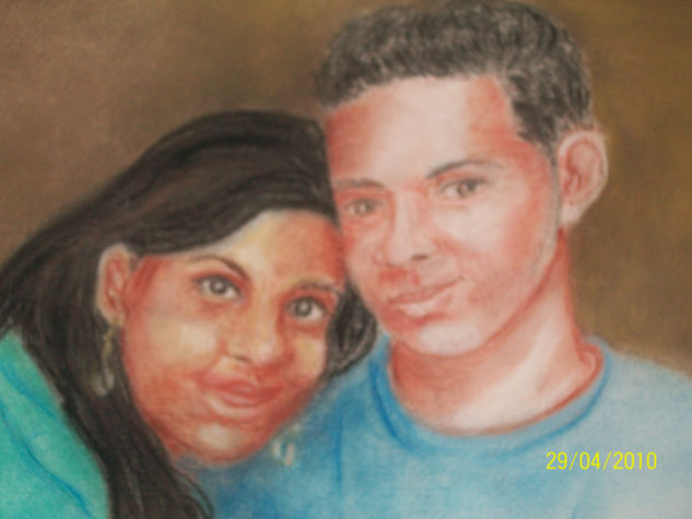 El Amor Pastel Papel Retrato