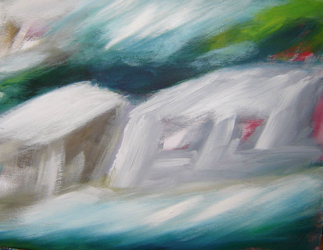 Ilhas na Corrente.53, mista s. tela. 40x50cm. 180€.