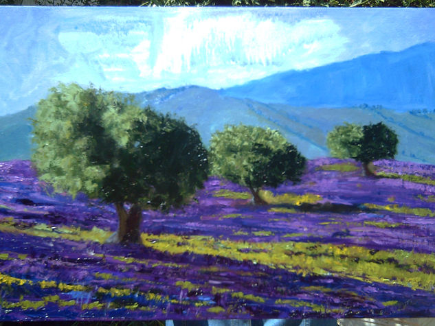 Perfume a lavanda Oil Panel Landscaping