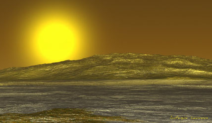 El sol tras el...