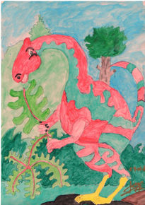 Dragon rojo