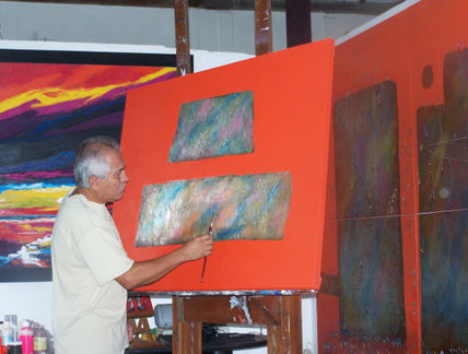 El artista en su...