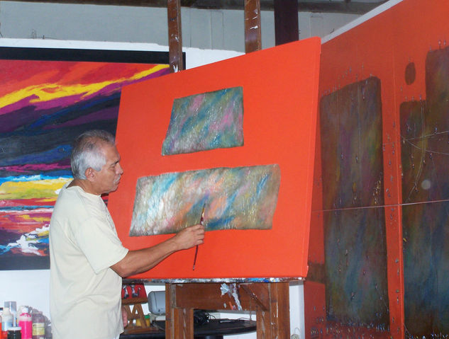 El artista en su taller Oil Canvas Landscaping