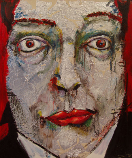 Retrato al albal Mixed media Canvas Portrait