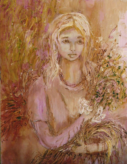 Niña con ramas Oil Panel Others