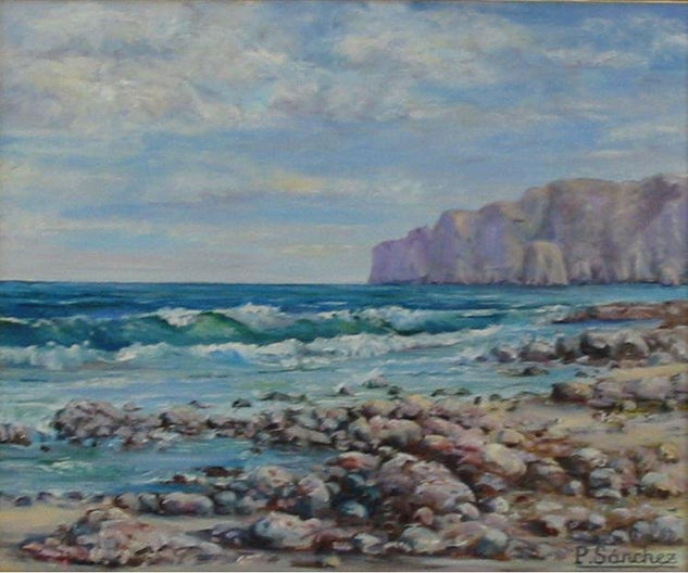 Cala San Vicente Oil Canvas Landscaping