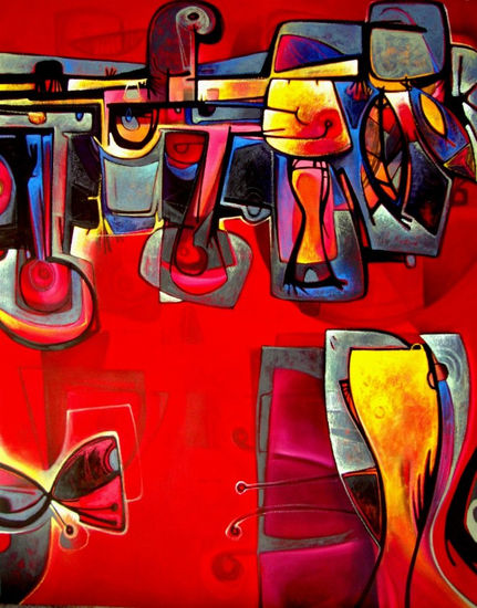 PARAISO ROJO Oil Canvas Others