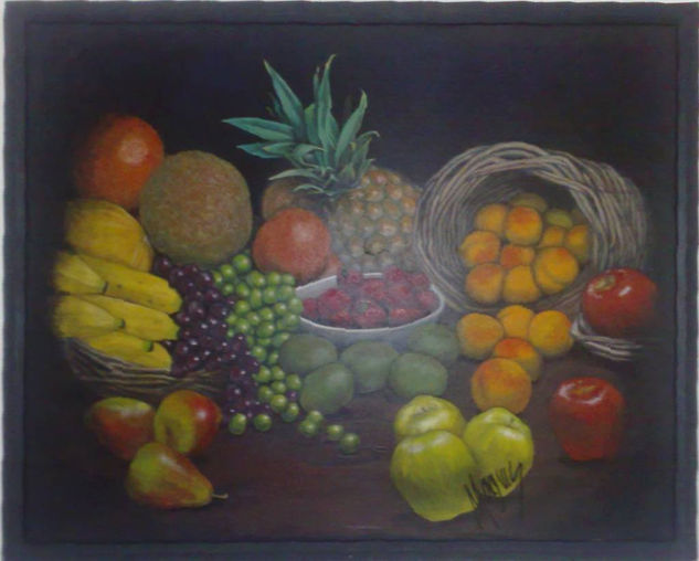 MUESTRA DE FRUTAS Acrylic Card Still Life Paintings