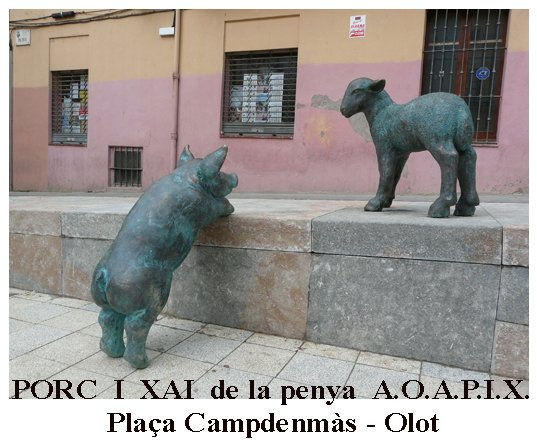 porc i xai Bronze Figurative