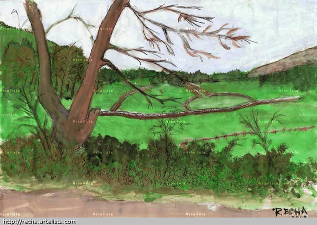 PAISAJE BERCIANO “CAMINO SALENTINOS” Acrylic Card Landscaping