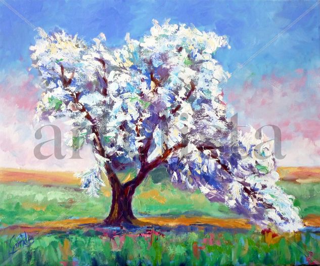 (es copia) ALMENDRO Oil Canvas Landscaping