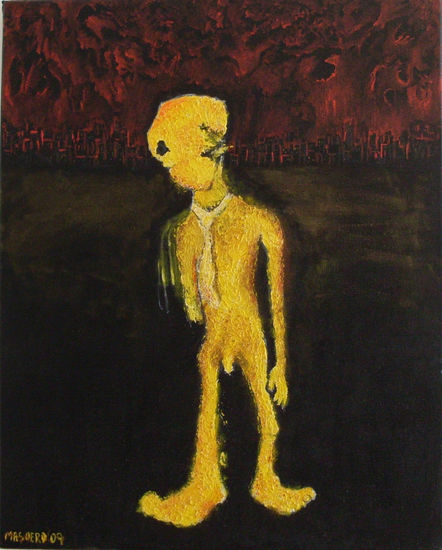 hombre postmoderno Oil Canvas Figure Painting