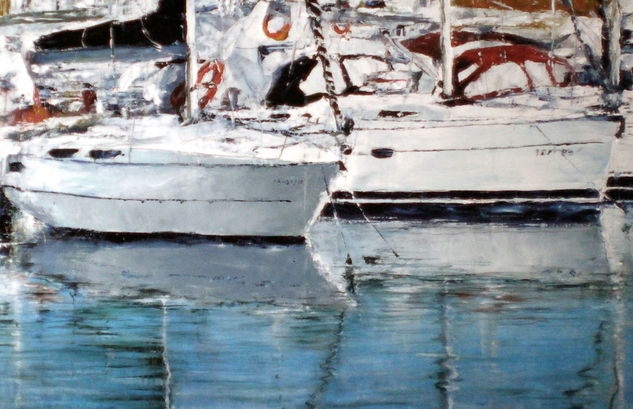 puerto 2010 Oil Canvas Marine Painting