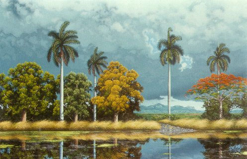 ´´la tormenta´´ Oil Canvas Landscaping