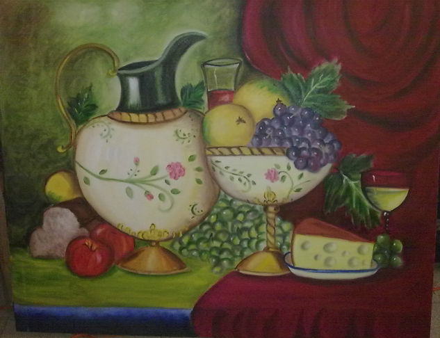 Bodegon de Alegria Oil Canvas Still Life Paintings