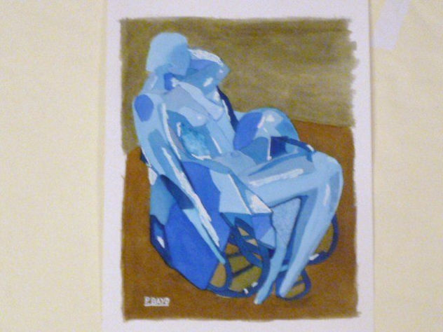 MUJER EN MECEDORA