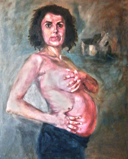 casa organica Oil Canvas Portrait