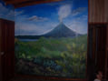 volcan en pared