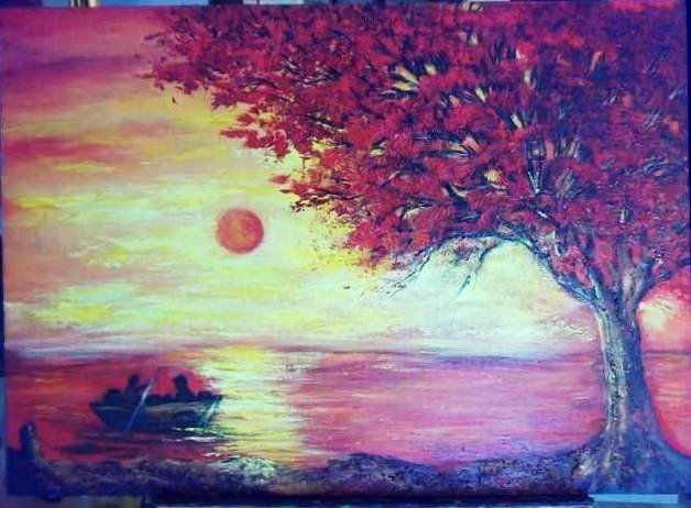 Atardecer Oil Canvas Landscaping