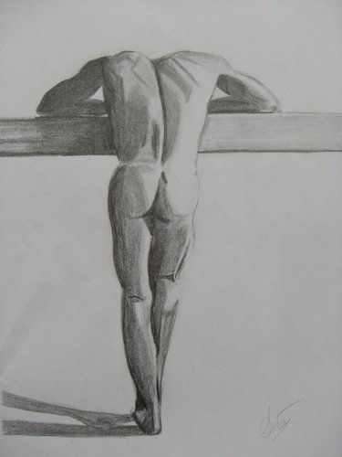 Hombre desnudo Charcoal